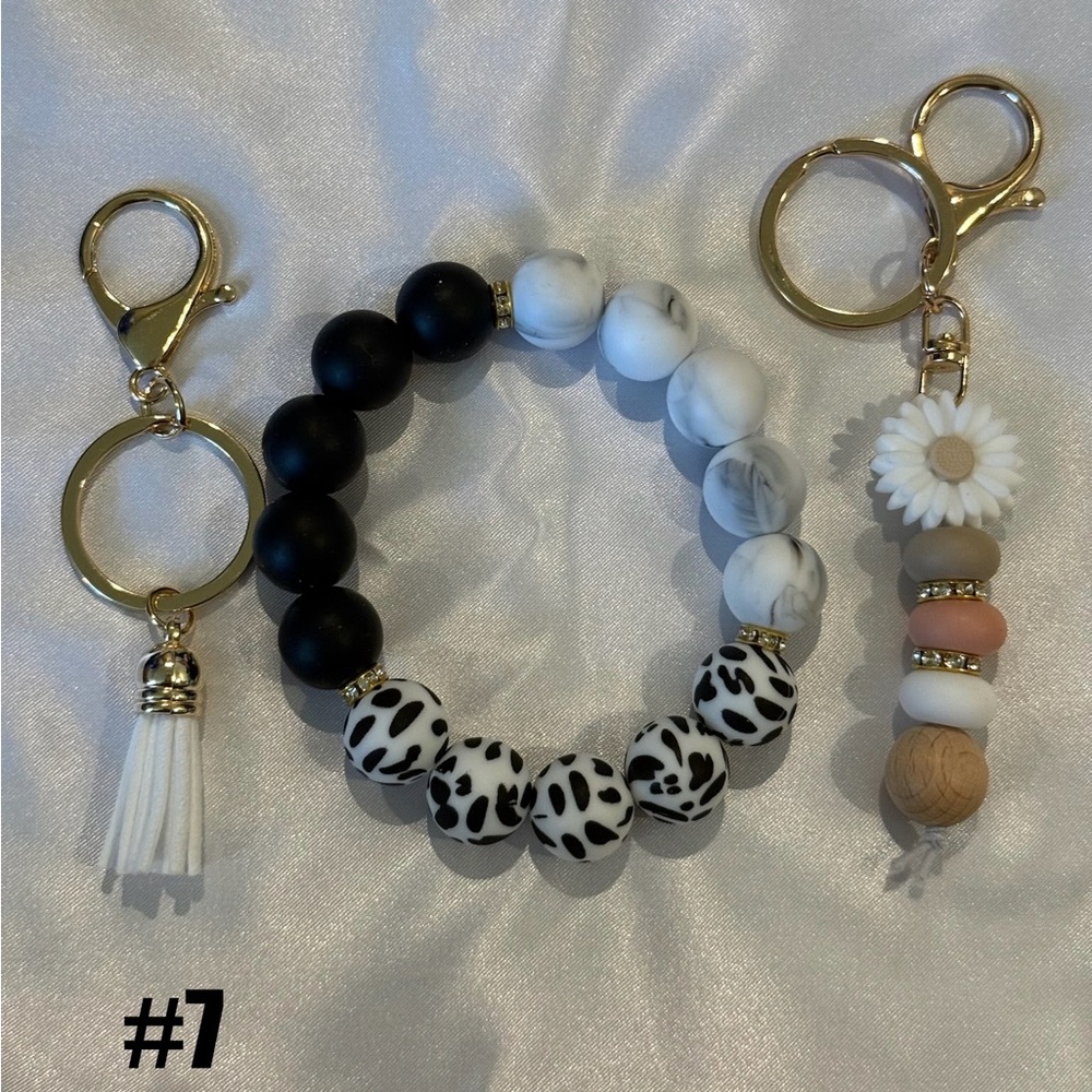 Beaded Tassel Keychain Bracelet & Bag Charm Set (Pick 1 Set) - Picture 11 of 13